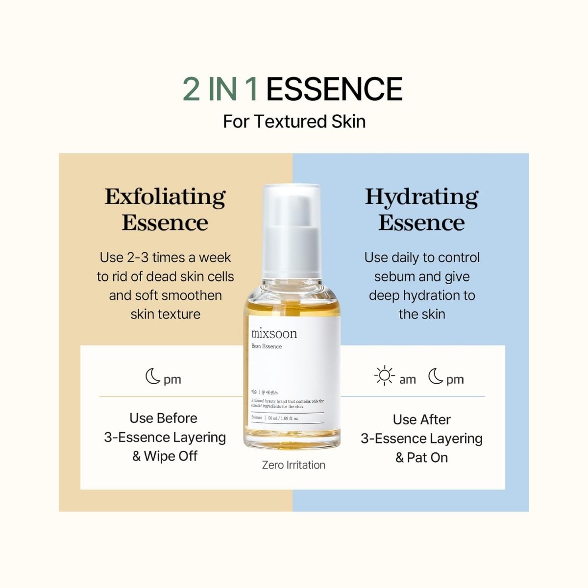 Mixsoon Bean Essence-2 in 1 essence