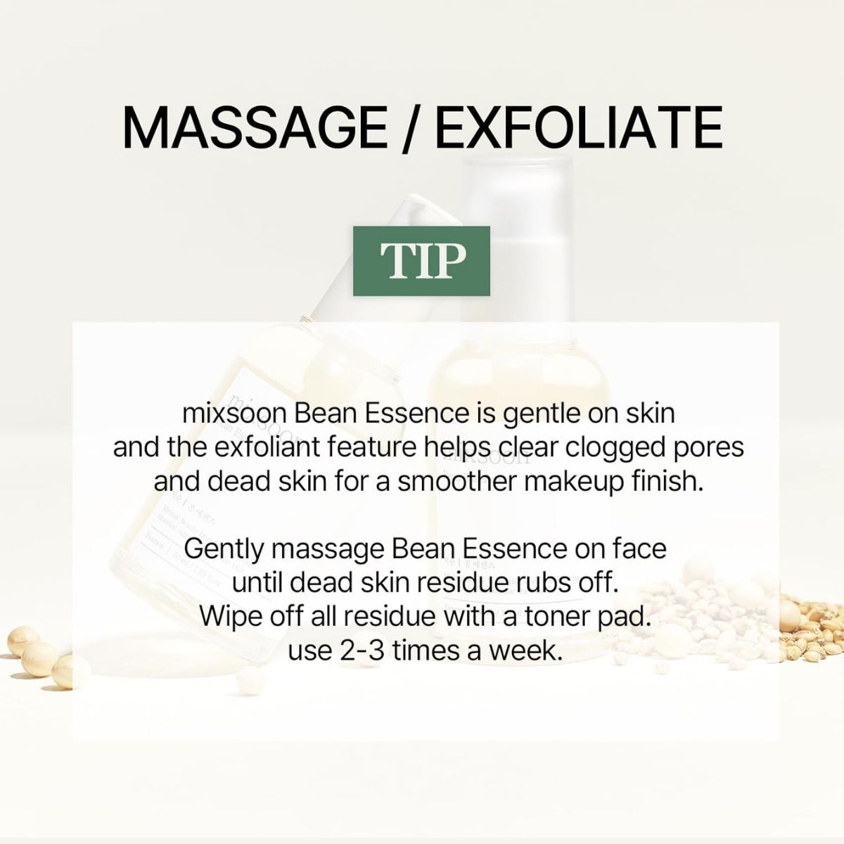 Mixsoon Bean Essence-Hoe te gebruiken
