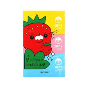 TONYMOLY – Homeless Strawberry Seeds 3 Step Nose Pack