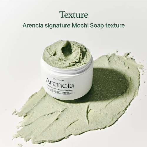 Arencia Fresh Green Rice Mochi Cleanser Texture