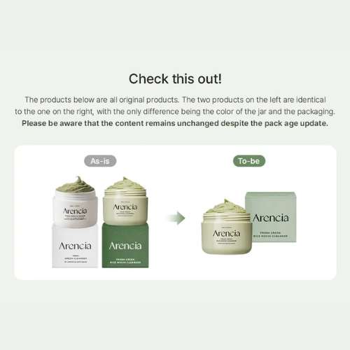 Arencia Fresh Green Rice Mochi Cleanser New Look