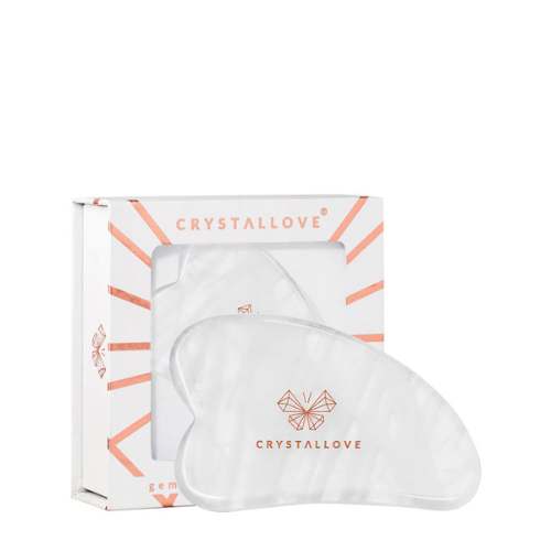 CRYSTALLOVE Gua Sha Clear Quartz Vooraanzicht