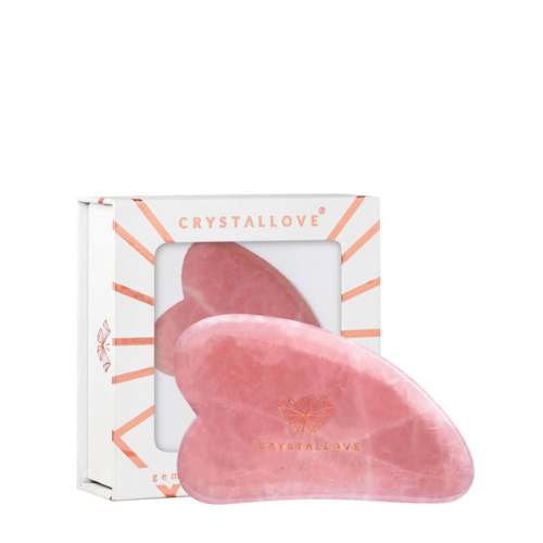 CRYSTALLOVE Gua Sha Rose Quartz Vooraanzicht