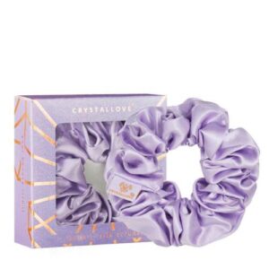 CRYSTALLOVE – Silk Scrunchie Lilac