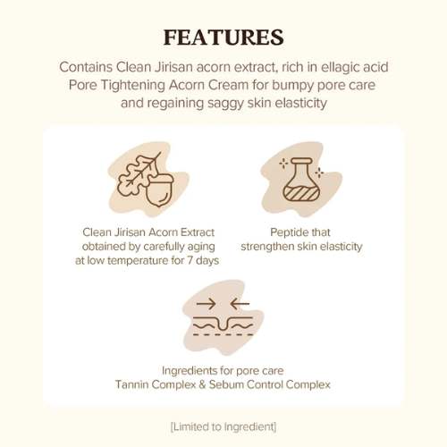 SKINFOOD – Acorn Pore Peptide Daily Mask