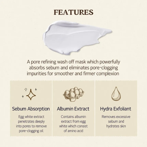SKINFOOD – Egg White Pore Mask