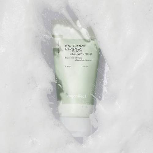VEGANIFECT – Clean and Glow Green Barley Cleansing Foam 165 ml
