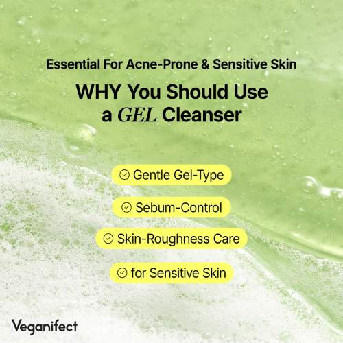 VEGANIFECT – Clean and Glow Green Barley Gel Cleanser 205ml