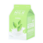 A’PIEU – Milk One Pack Sheet Mask – Green tea milk