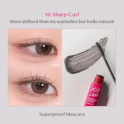 CLIO Kill Lash Superproof Mascara 10 Sharp Curl Resultaat