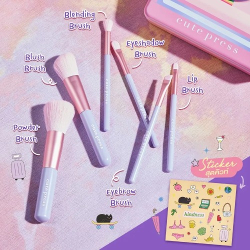 CUTE PRESS Polaroid Camera Travel Brush Set Inhoud 2