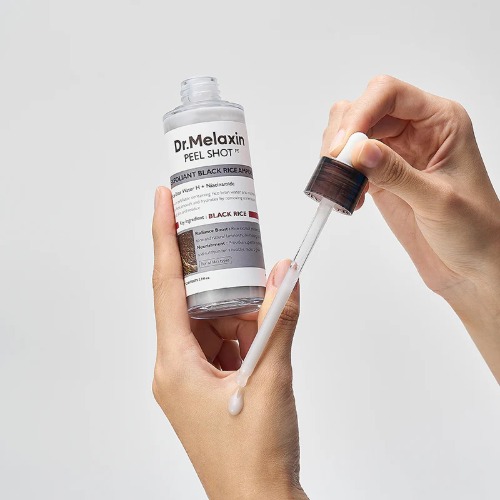 Dr.Melaxin Peel Shot Exfoliant Black Rice Ampoule Sfeerfoto 2