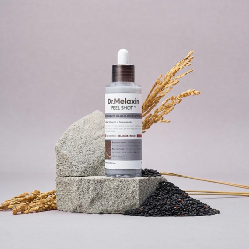 Dr.Melaxin Peel Shot Exfoliant Black Rice Ampoule Sfeerfoto 4