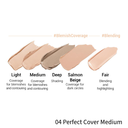 LUNA Conceal Blender Palette 04 Perfect Cover Medium 2