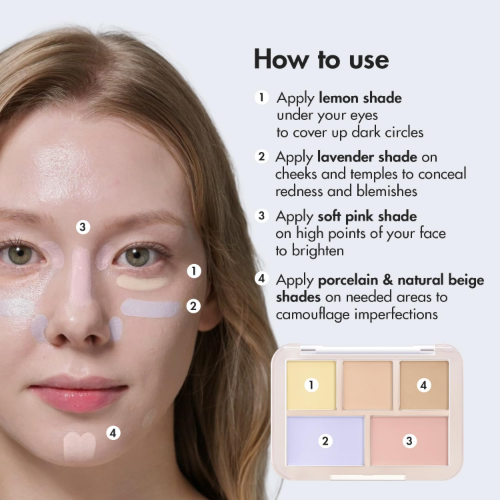 LUNA Conceal Blender Palette Hoe te gebruiken