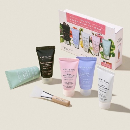 MARY & MAY Vegan Wash Off Mask Mini Gift Set Sfeerfoto 1