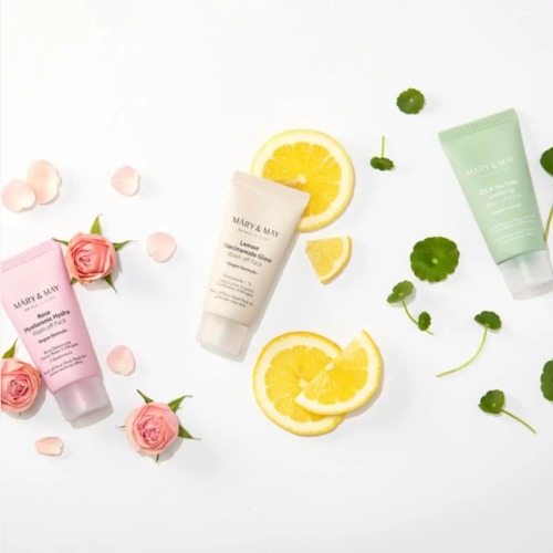 MARY & MAY Vegan Wash Off Mask Mini Gift Set Sfeerfoto 3