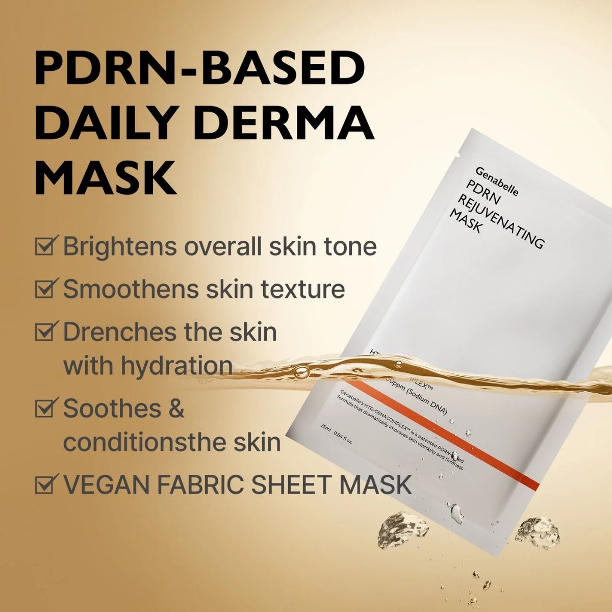 Genabelle PDRN Rejuvenating Mask.-Voordelen