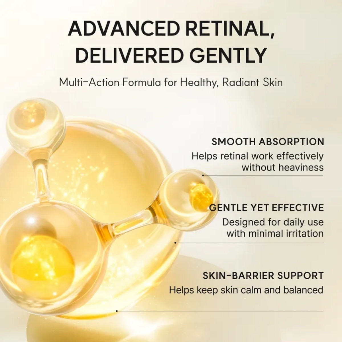 Infographic over de retinaltechnologie van de Arencia Retinal Booster Shot.