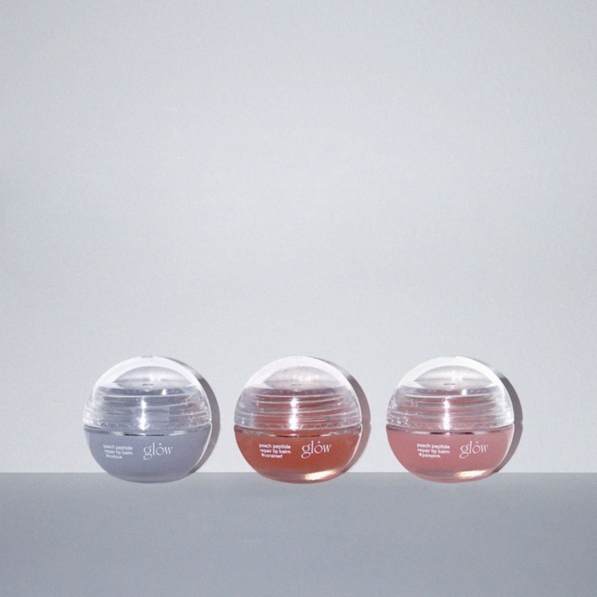 Complete collectie glow Peach Peptide Lip Balm