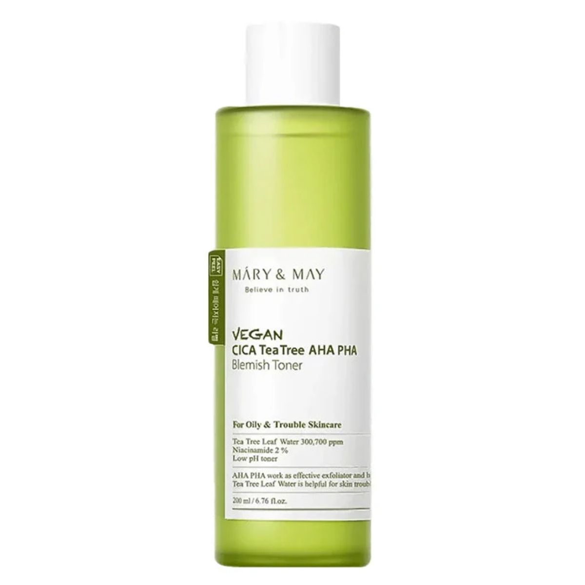 Mary & May Vegan Cica Tea Tree AHA PHA Blemish Toner packshot