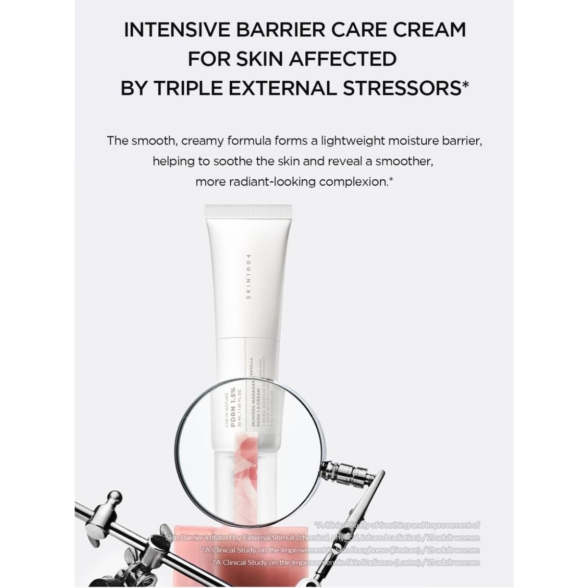 Infographic over de huidbarrière van de SKIN1004 PDRN 1.5 Cream