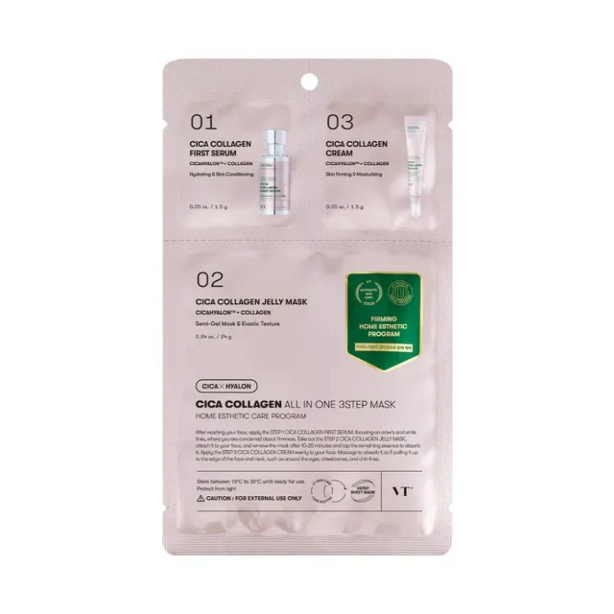 VT Cica Collagen All In One 3 Step Mask packshot