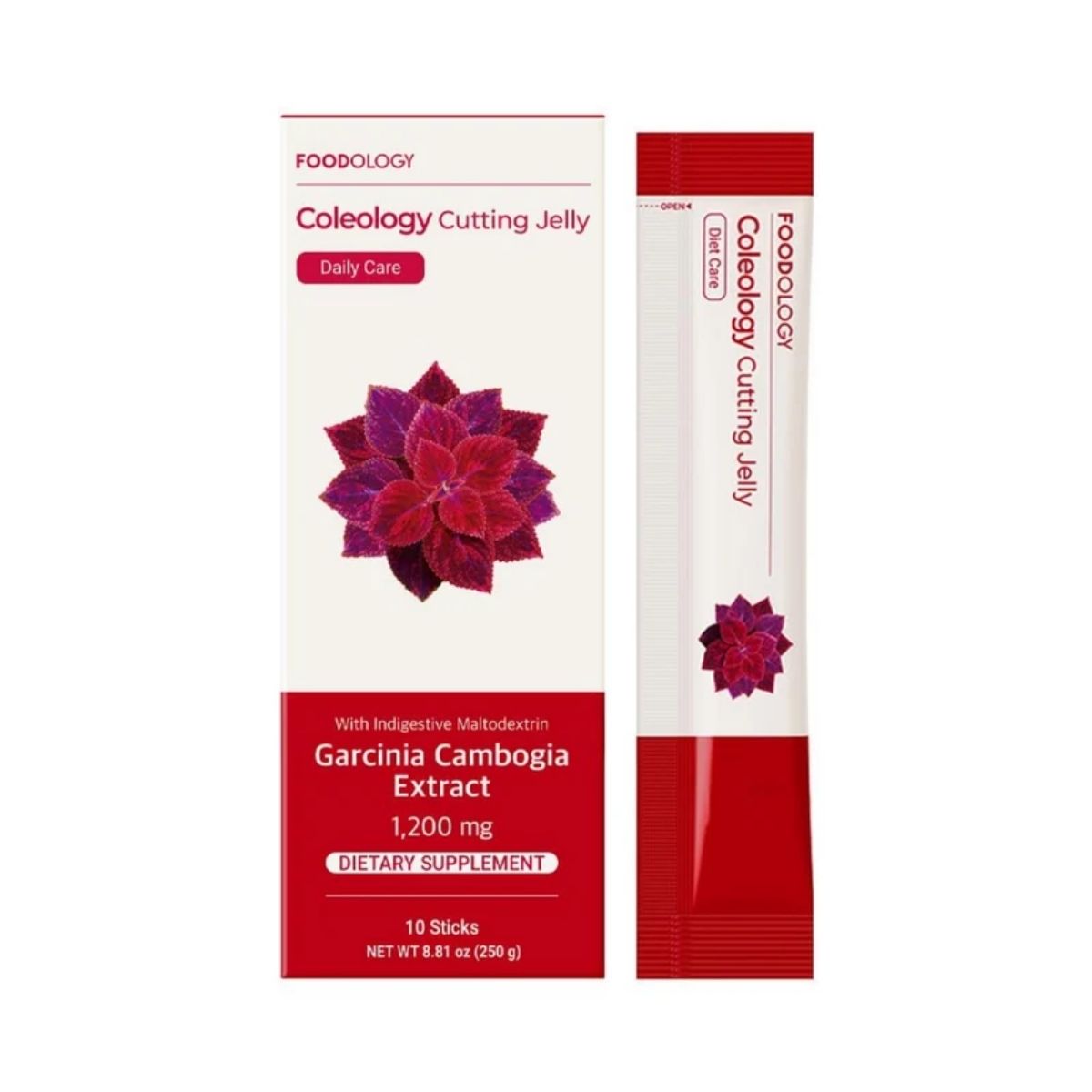 Foodology Coleology Cutting Jelly met Garcinia Cambogia, 10 sticks.