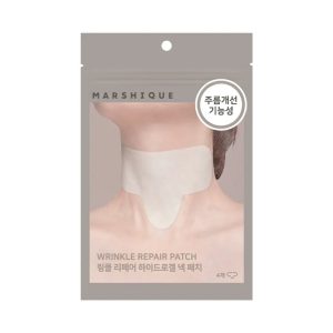 MARSHIQUE Wrinkle Repair Hydrogel Neck Patch voor rimpels en lijntjes in de hals.